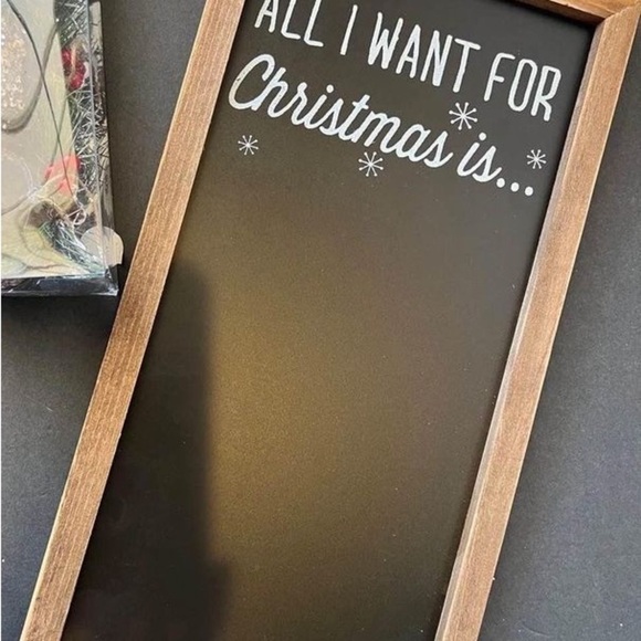 Christmas Decor “all i want for Christmas is” 1PC - Picture 3 of 5